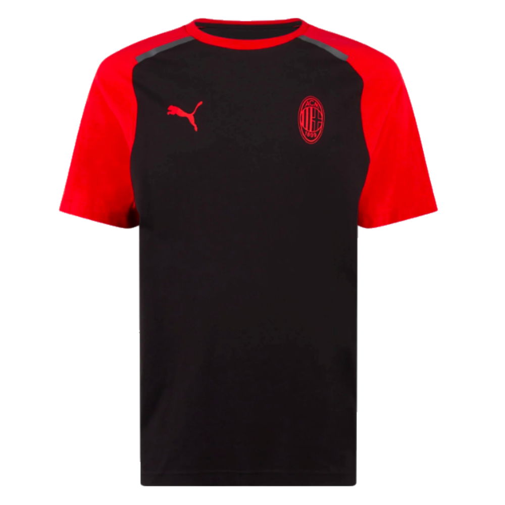 2023-2024 AC Milan Casuals Tee (Black) (Maldini 3)