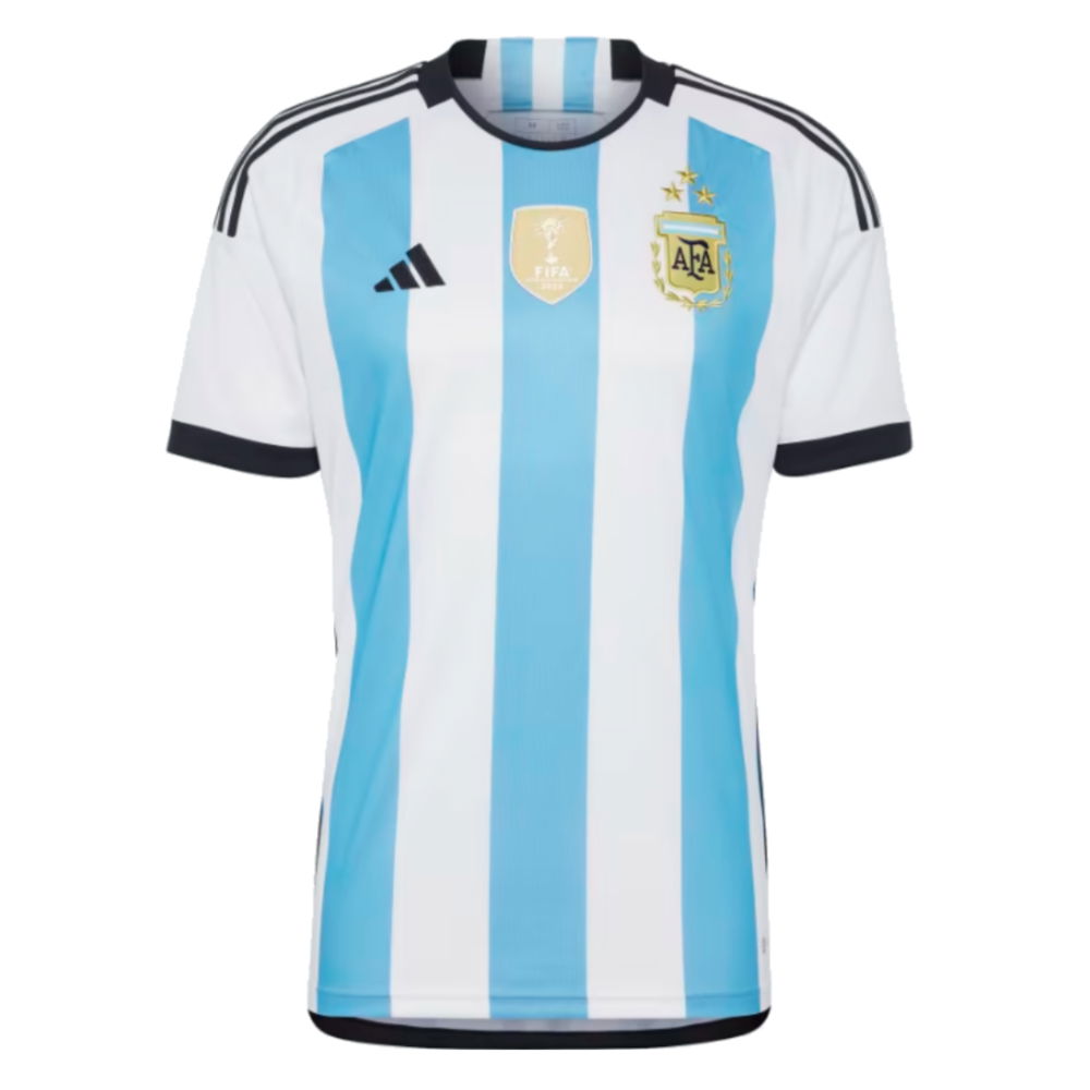 Argentina 2022 World Cup Winners Home Shirt (L MARTINEZ 22)