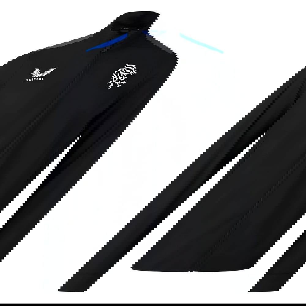2023-2024 Rangers Players Training Anthem Jacket (Black)