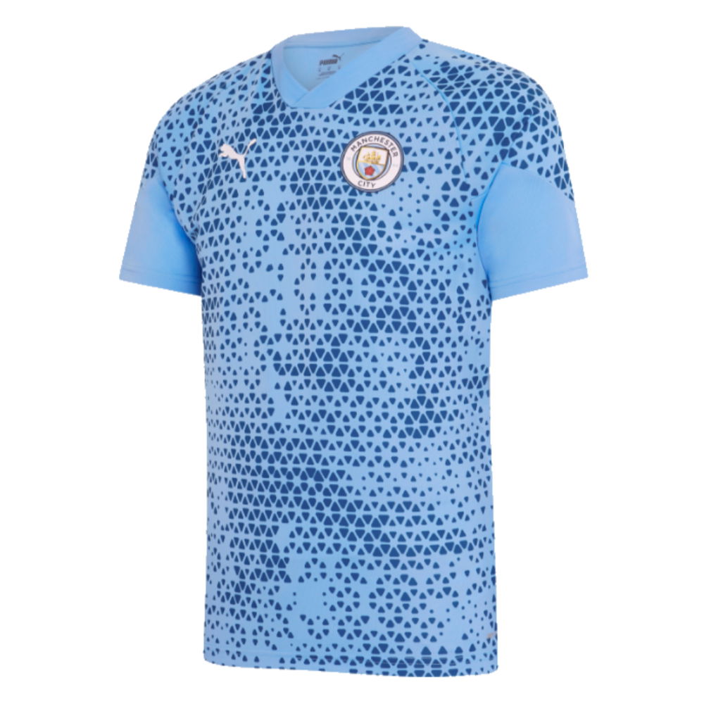 2023-2024 Man City Training Jersey (Light Blue) (HAALAND 9)