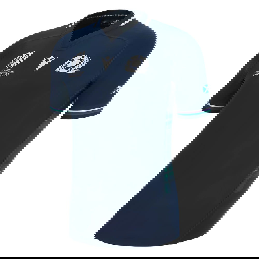 Scotland RWC 2023 Bodyfit Home Rugby Shirt (Your Name)