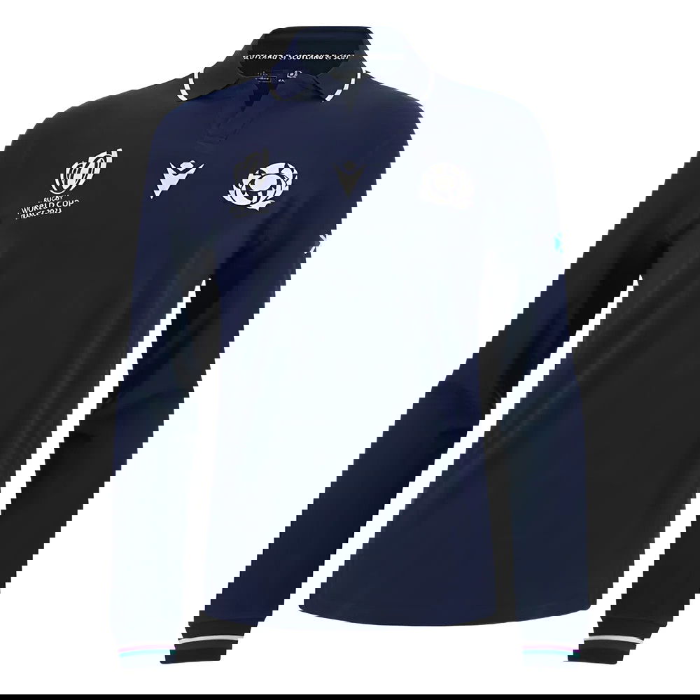 Scotland RWC 2023 Classic Home Rugby Shirt - Long Sleeve (Your Name)