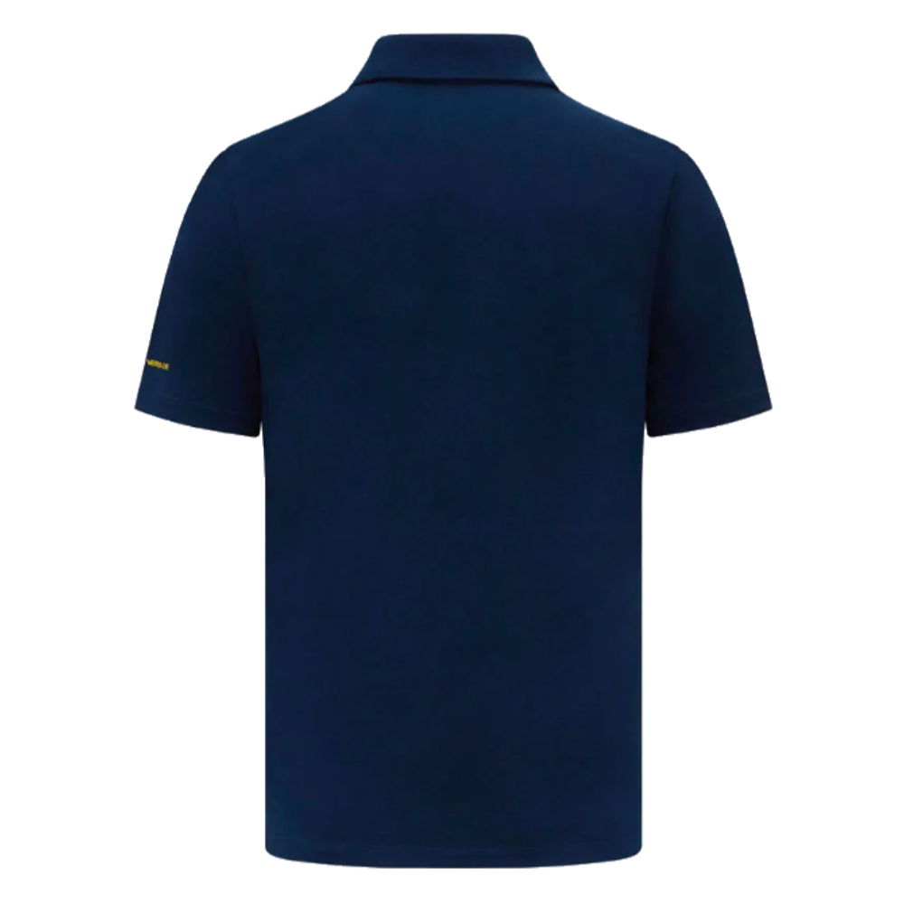 Ayrton Senna F1 Crew Polo Shirt (Navy)