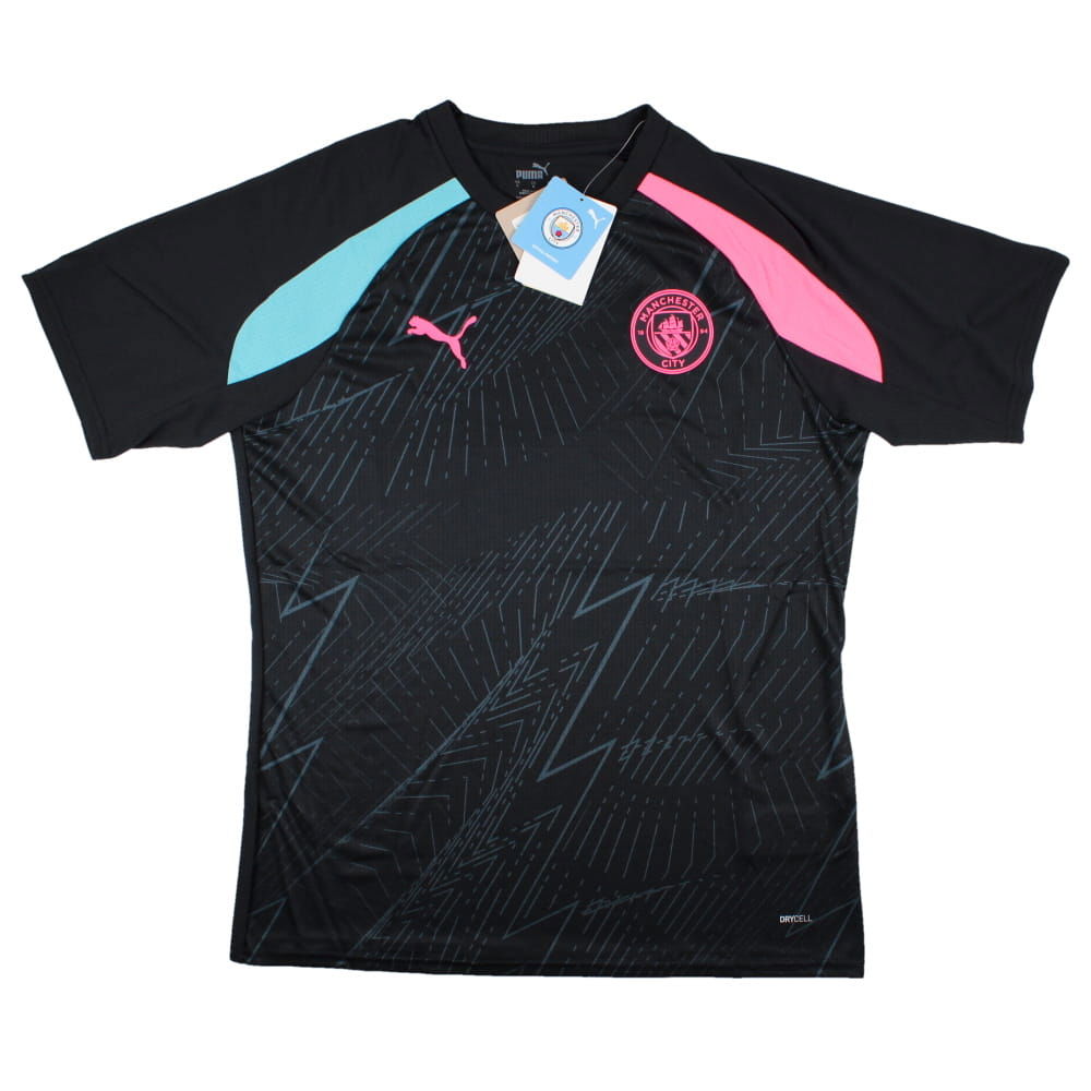2023-2024 Man City Pre-Match Jersey (Dark Navy) (SILVA 21)
