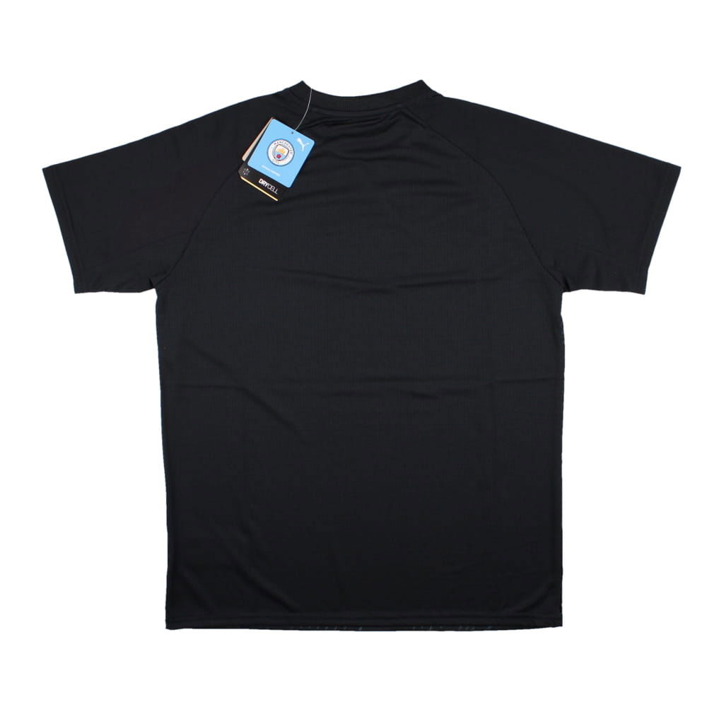 2023-2024 Man City Pre-Match Jersey (Dark Navy) - Kids (Your Name)