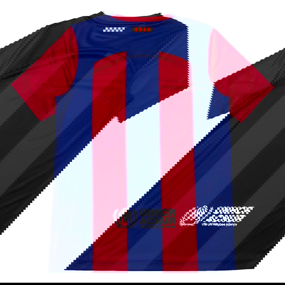 2023-2024 Barcelona Home Shirt (Kids) (F De Jong 21)