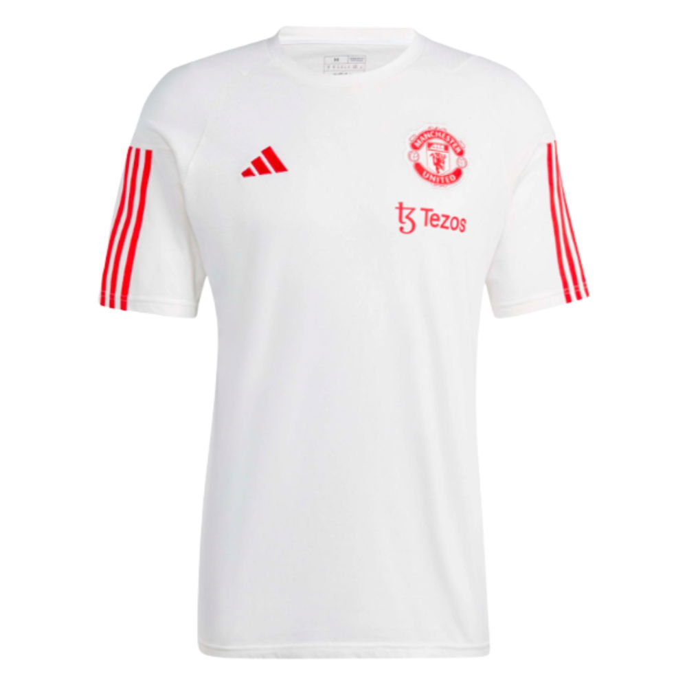 2023-2024 Man Utd Training Tee (White) (Boe Risa 8)