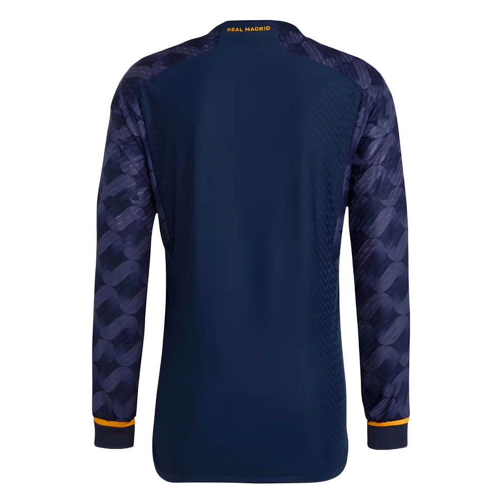 2023-2024 Real Madrid Authentic Long Sleeve Away Shirt