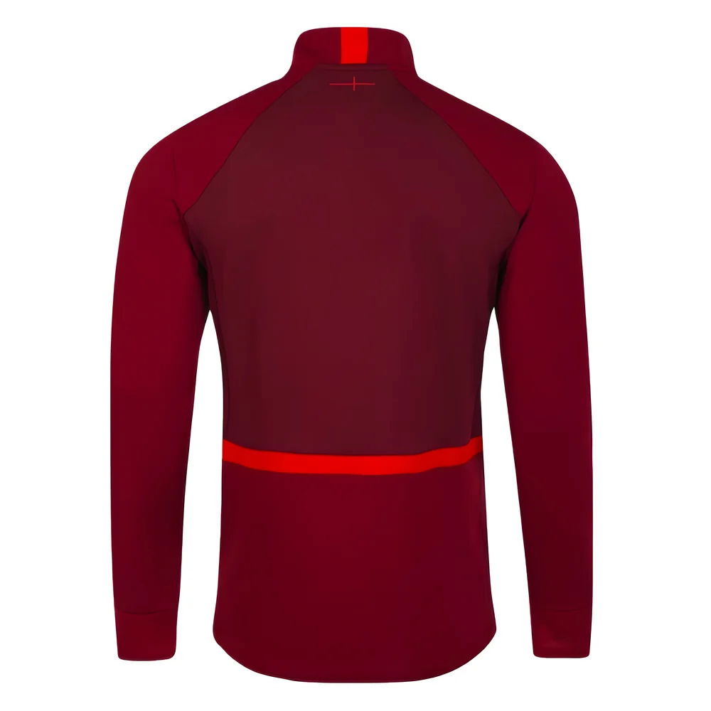 2023-2024 England Rugby Midlayer Top (Tibetan Red)
