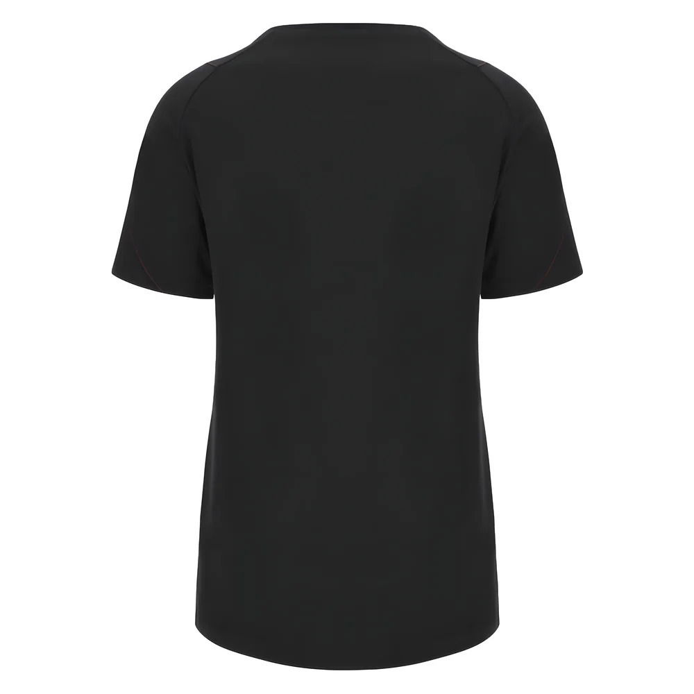 2023-2024 Wales Rugby WRU Cotton Tee (Black) - Ladies