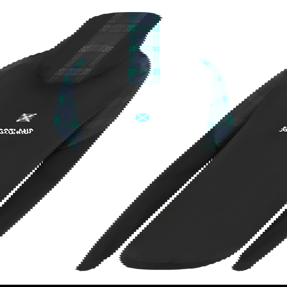 2023-2024 Scotland Rugby Travel Full Zip Hoodie (Black) - Kids