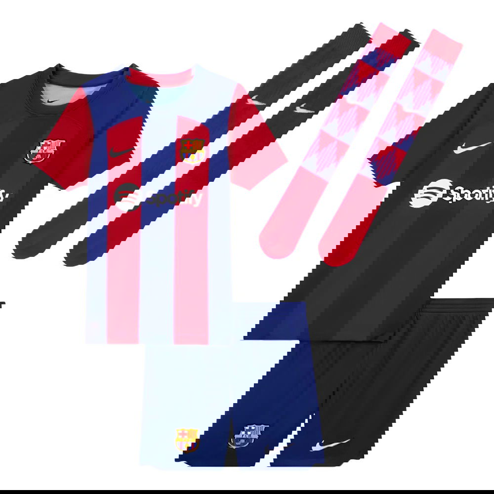 2023-2024 Barcelona Home Mini Kit (Your Name)