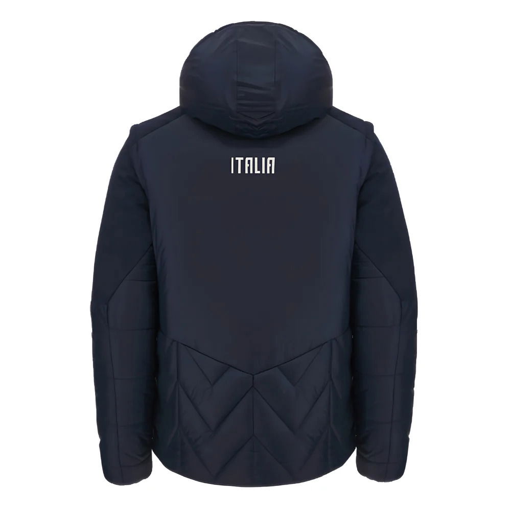 2023-2024 Italy Rugby Official Travel Bomber Jacket (Navy)