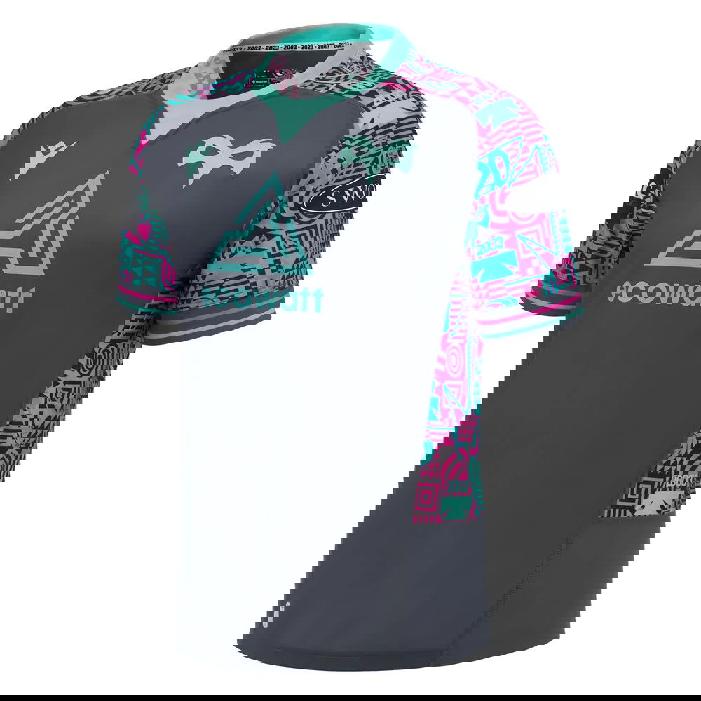 2023-2024 Ospreys Rugby Euro Poly Replica Shirt (Your Name)