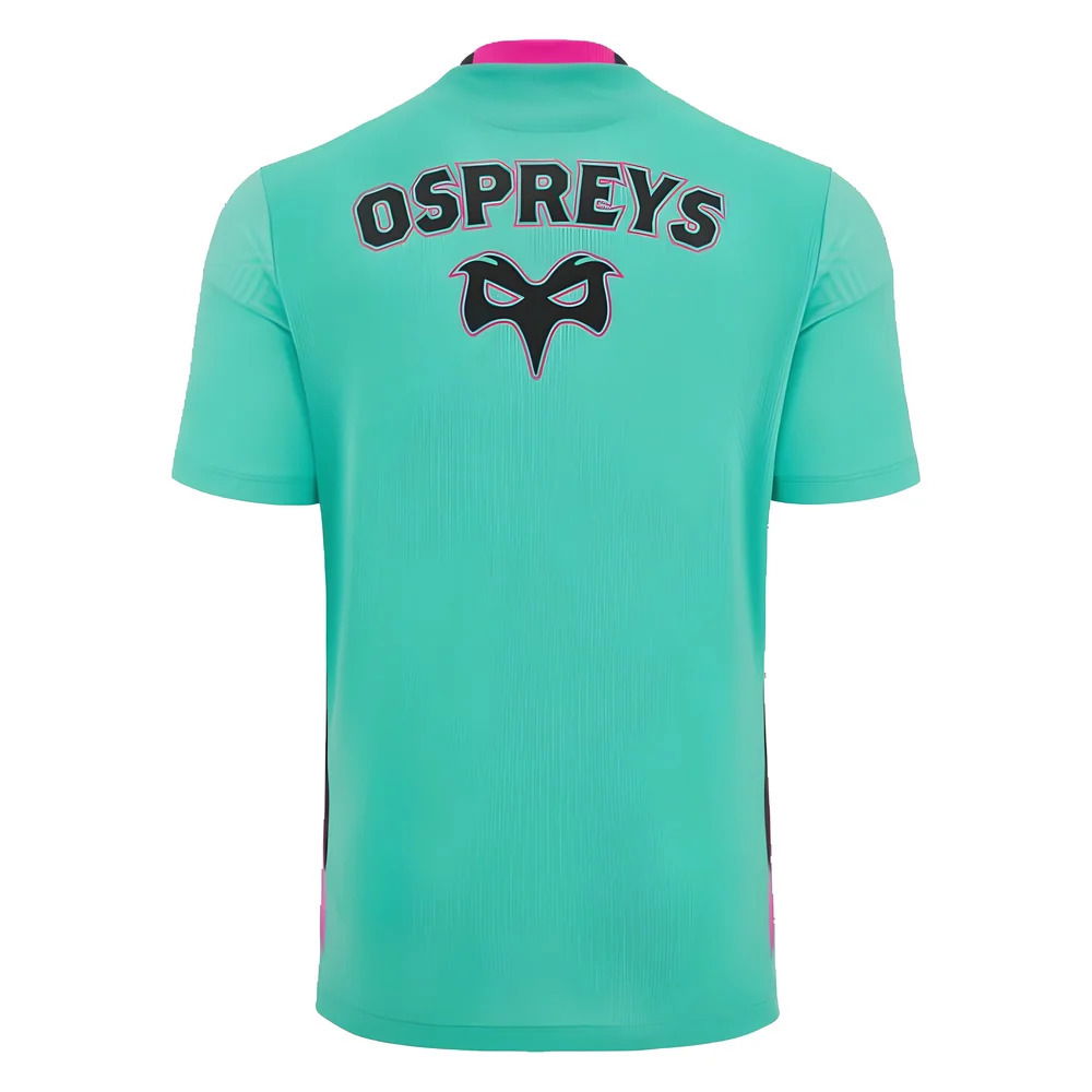 2023-2024 Ospreys Rugby Training Poly Shirt (Turquoise)