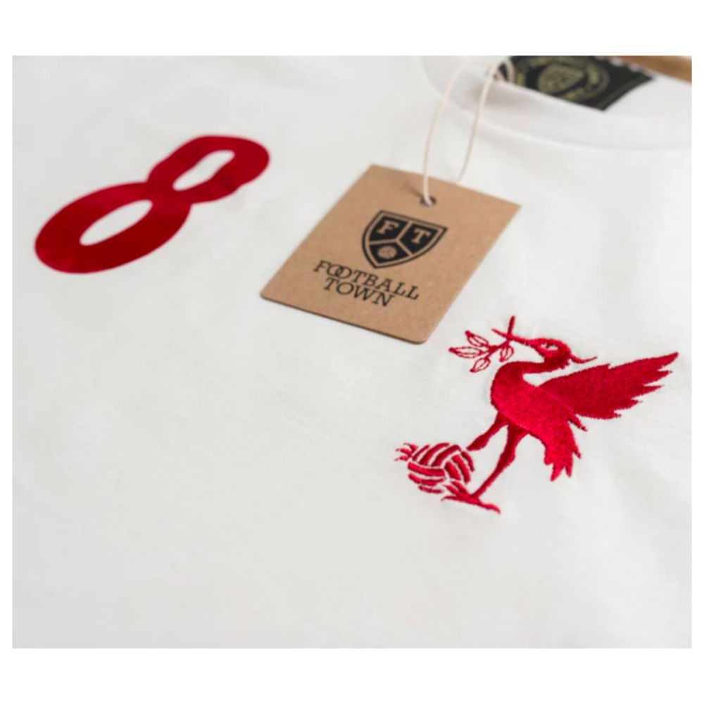 Steven Gerrard The Bird White 8 Retro Shirt