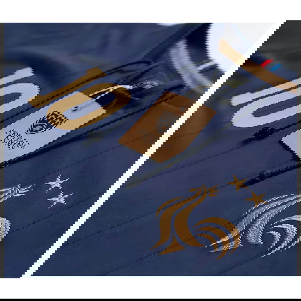 France Mbappe Retro Shirt with Laces Les Bleus