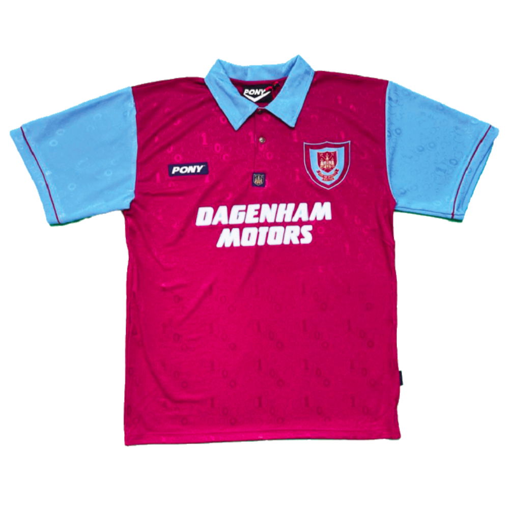 1995-1996 West Ham Centenary Pony Home Shirt (Dicks 3)