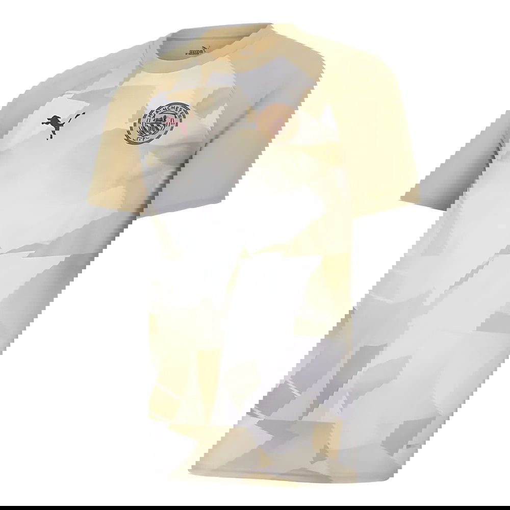 2023-2024 Man City Prematch SS Jersey (Granola) (KOMPANY 4)