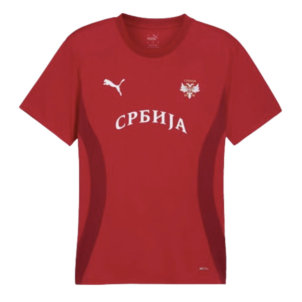 2024-2025 Serbia Pre-Match Jersey (Dark Cherry) (Vlahovic 7)