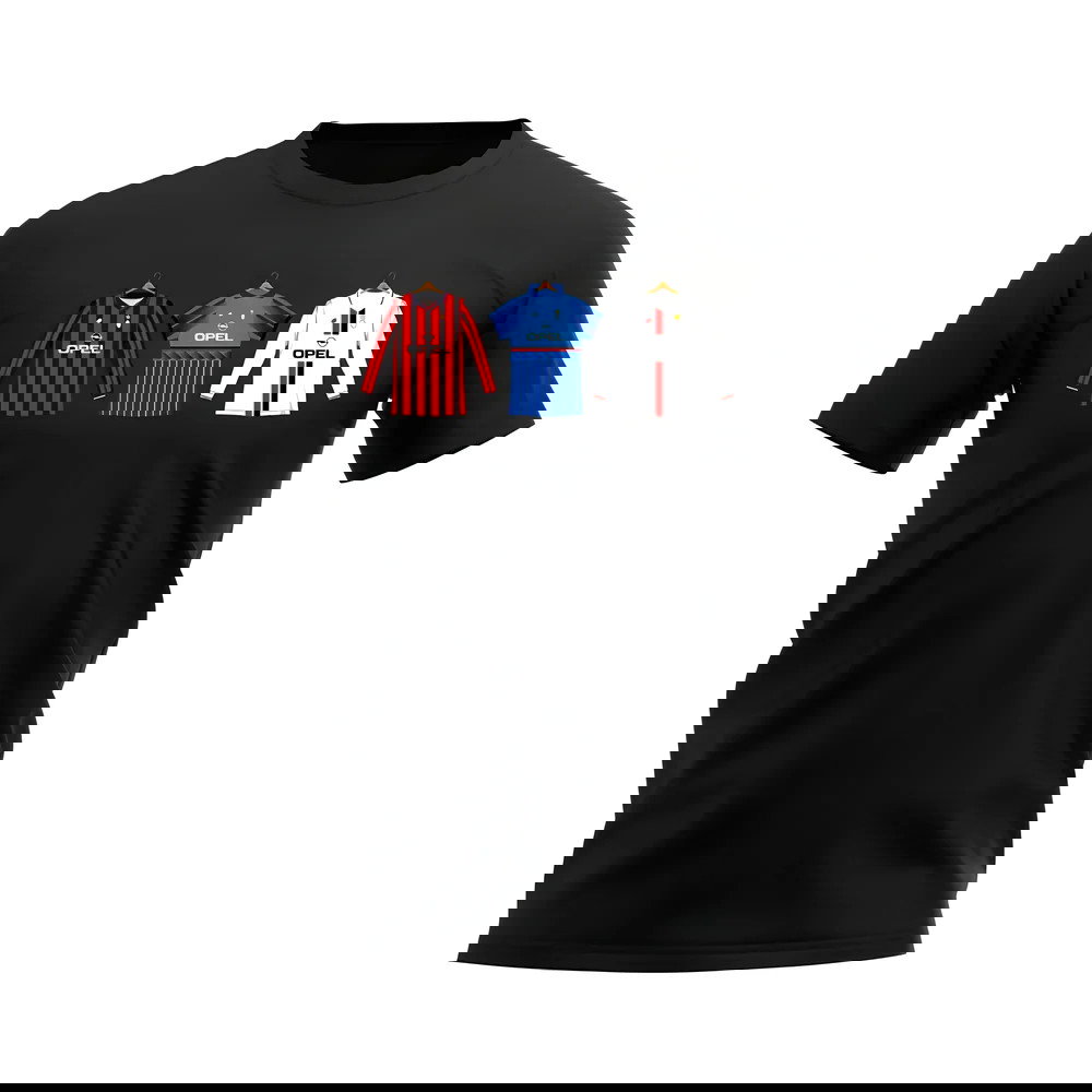 AC Milan 1995-1996 Retro Shirt T-shirt (Black)