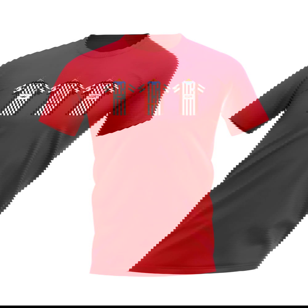 Atletico Madrid 2004-2005 Retro Shirt T-shirt (Red)