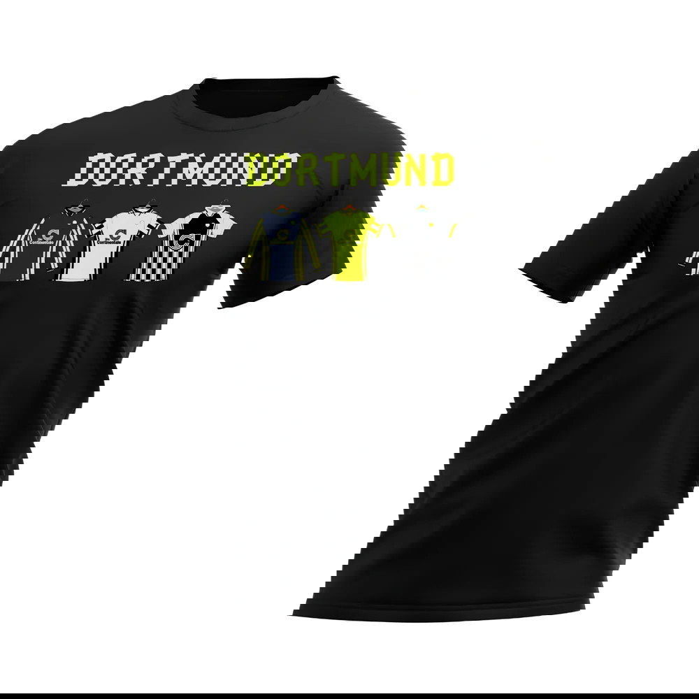Dortmund 1996-1997 Retro Shirt T-shirt - Text (Black)