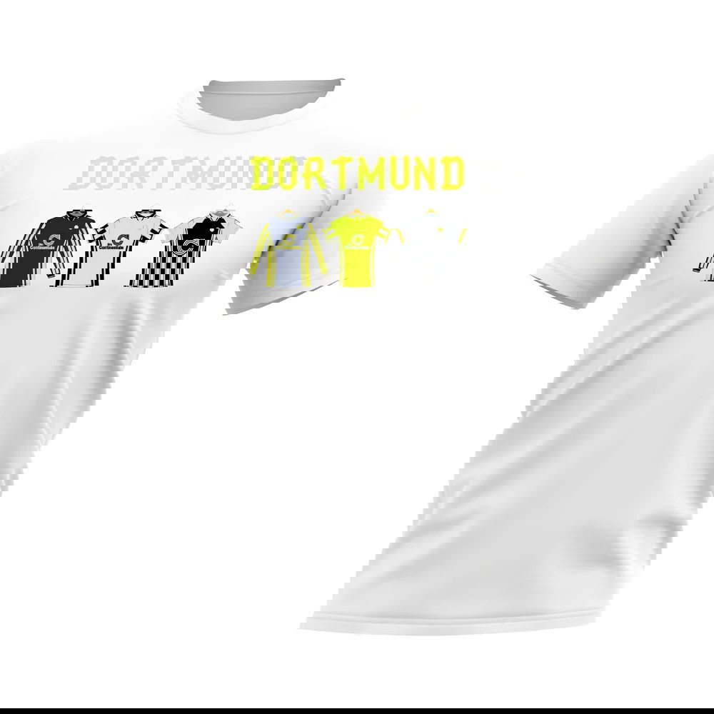 Dortmund 1996-1997 Retro Shirt T-shirt - Text (White)