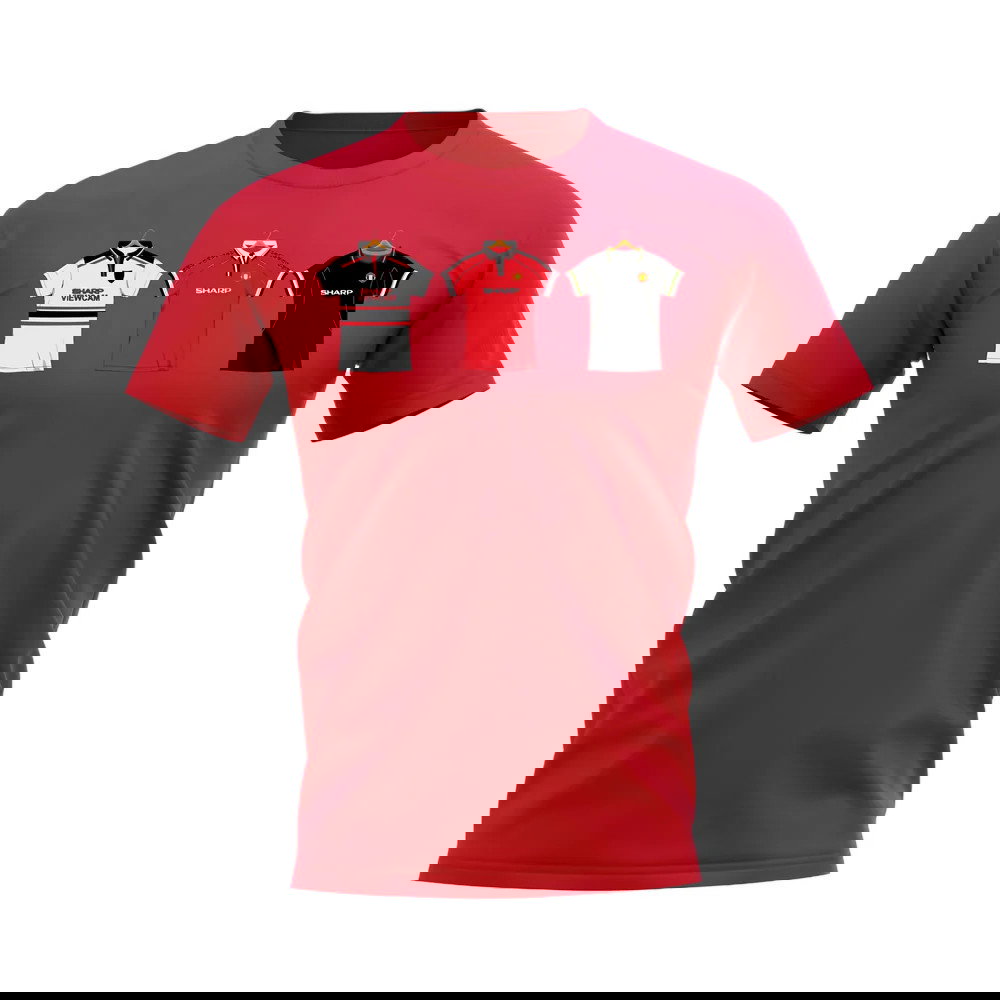 Manchester United 1998-1999 Retro Shirt T-shirt (Red) (Yorke 19)