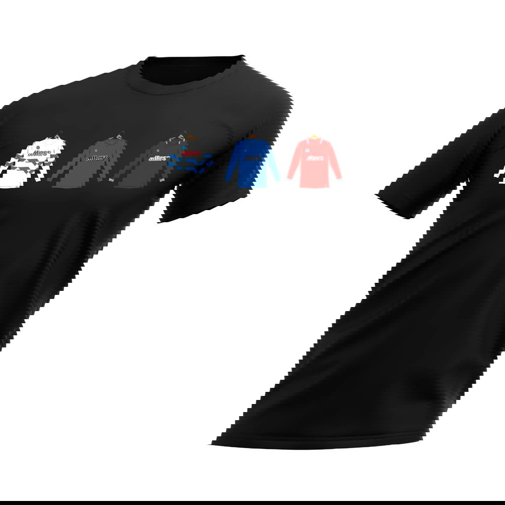 Napoli 1989-1990 Retro Shirt T-shirt (Black)