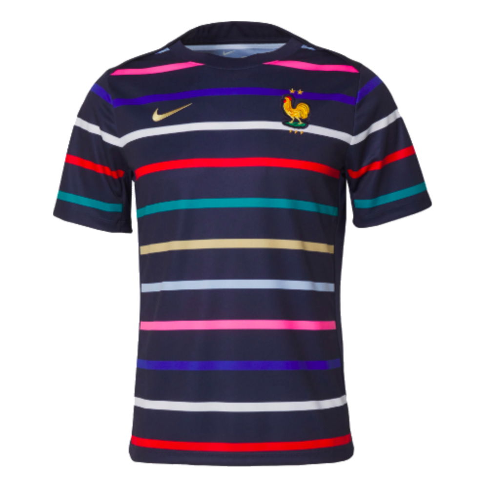 2024-2025 France Academy Pro Home Pre-Match Top (Navy) (Kante 13)