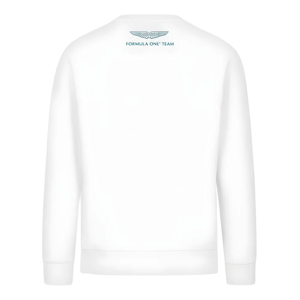 2024 Aston Martin Logo Crew Sweatshirt (White)
