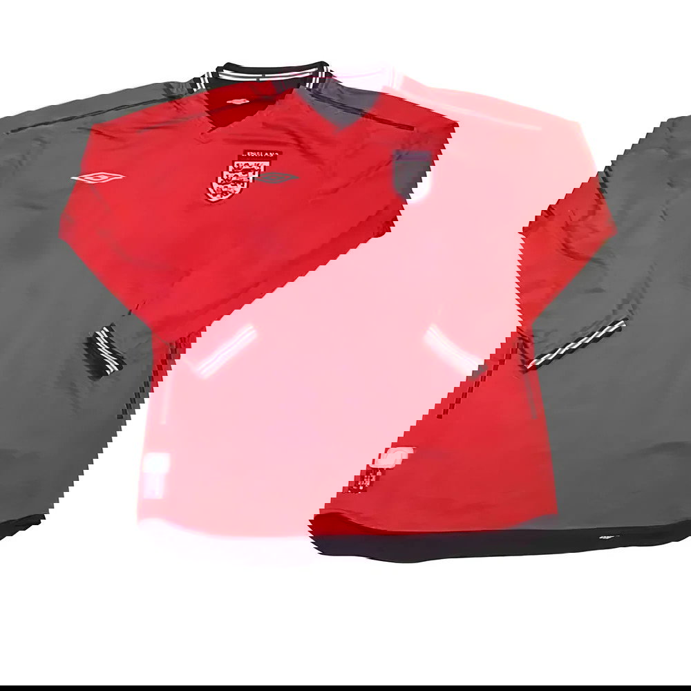 England 2002-04 Long Sleeve Away Shirt (S) (Very Good) (LAMPARD 8)