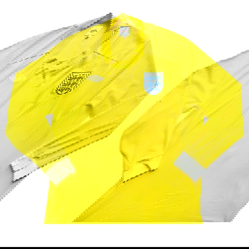 2010-2011 England Goalkeeper LS Shirt (Yellow) (Very Good) (JAMES 1)