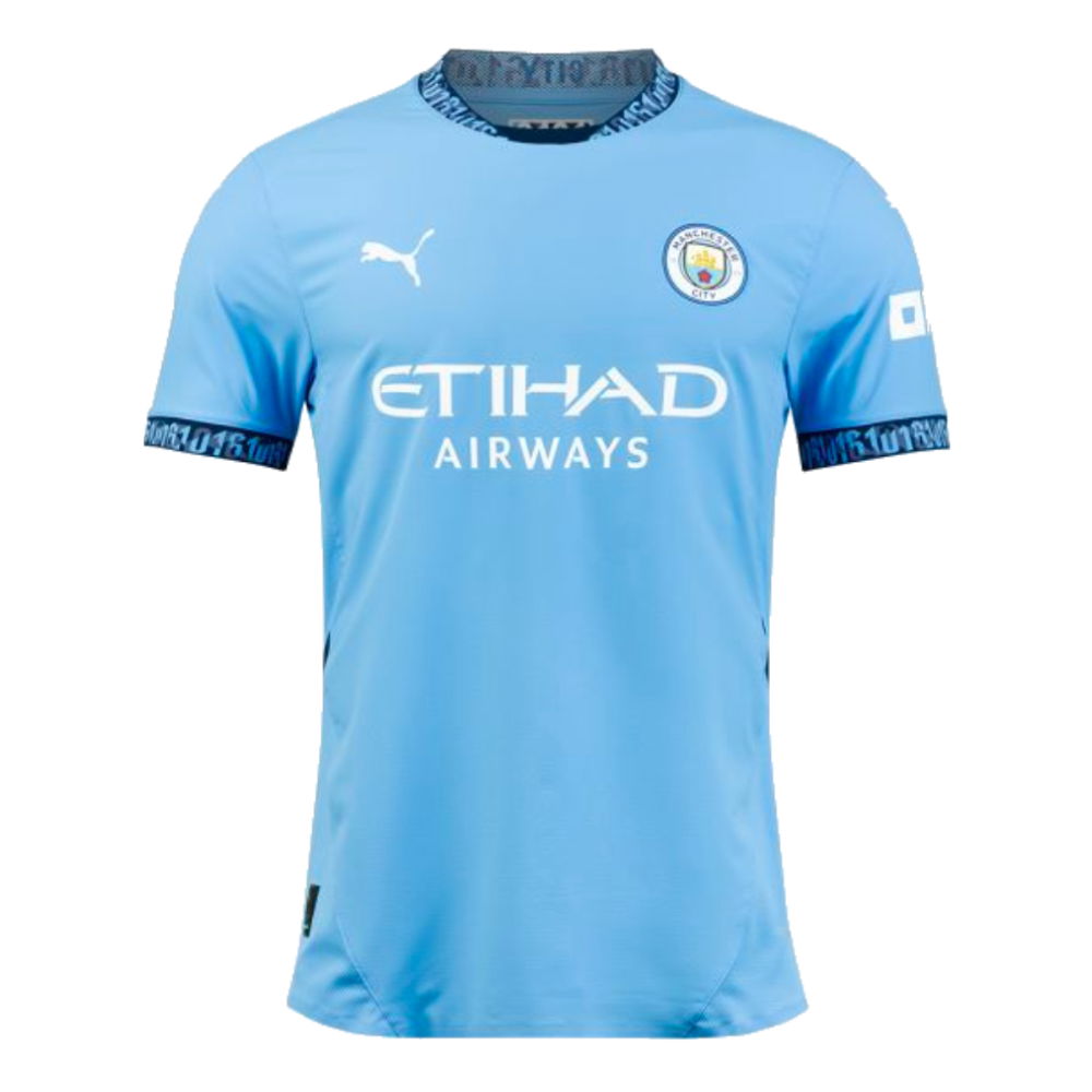 2024-2025 Man City Home Authentic Shirt with packaging (Your Name)