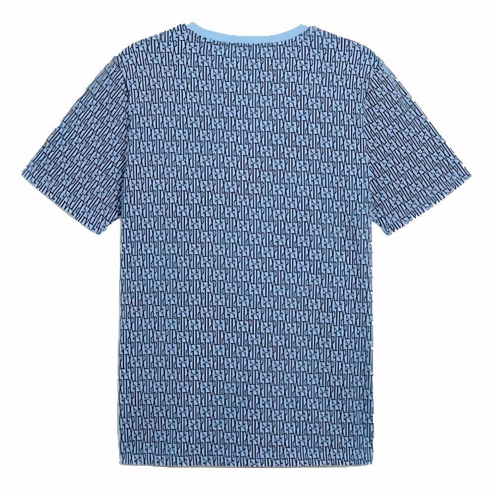 2024-2025 Man City ftblCulture Tee AOP (Navy)