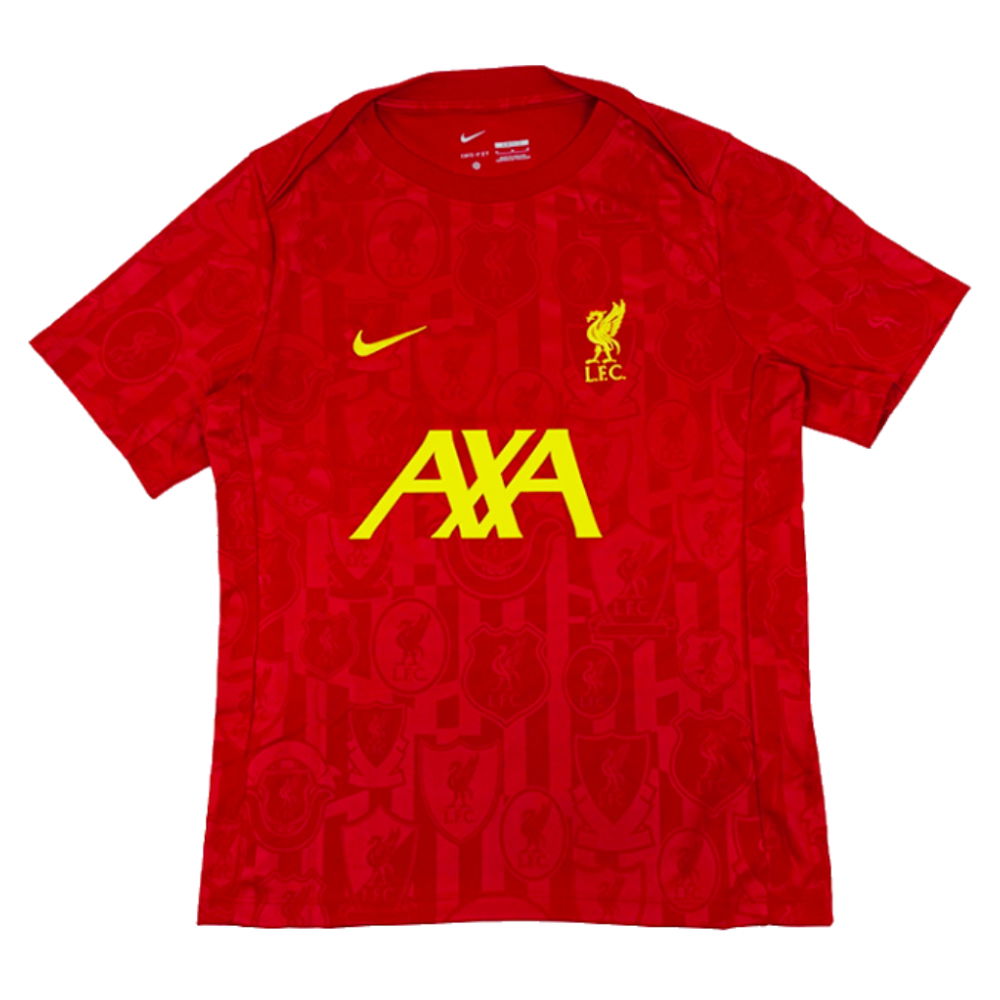 2024-2025 Liverpool Dri-Fit Pre-Match Shirt (Red) (Your Name)