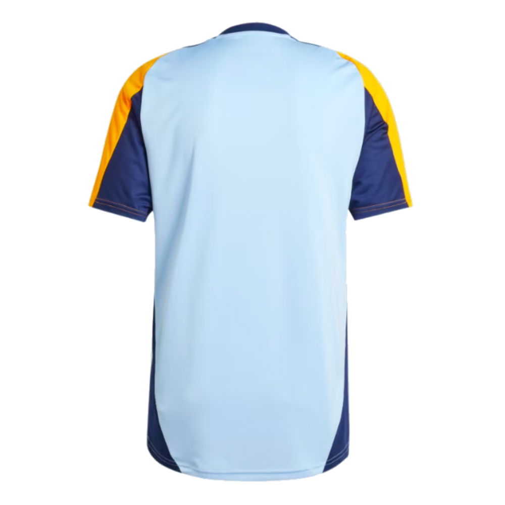 2024-2025 Real Madrid Training Shirt (Glow Blue) (Mbappe 9)