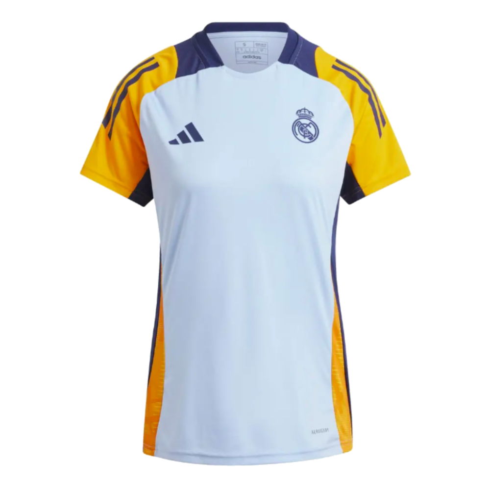 2024-2025 Real Madrid Training Shirt (Glow Blue) - Womens (Mbappe 9)