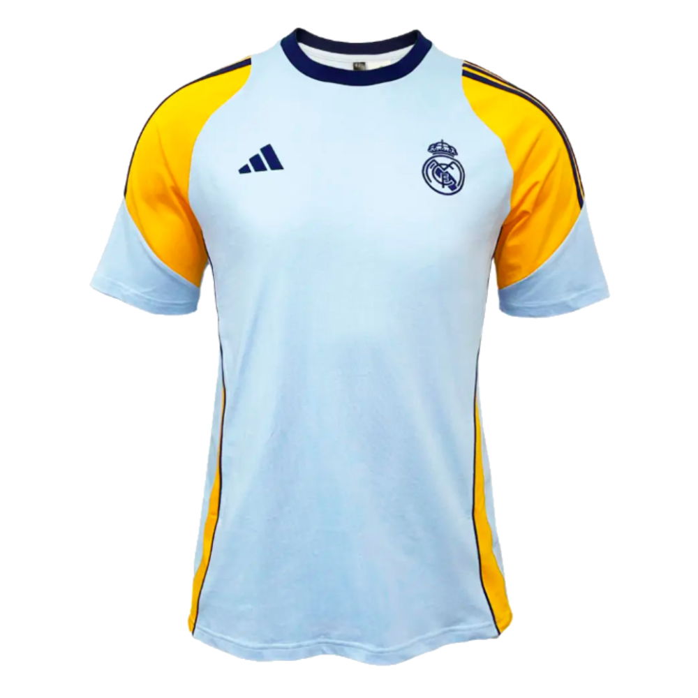 2024-2025 Real Madrid Training Tee (Glow Blue) (Your Name)