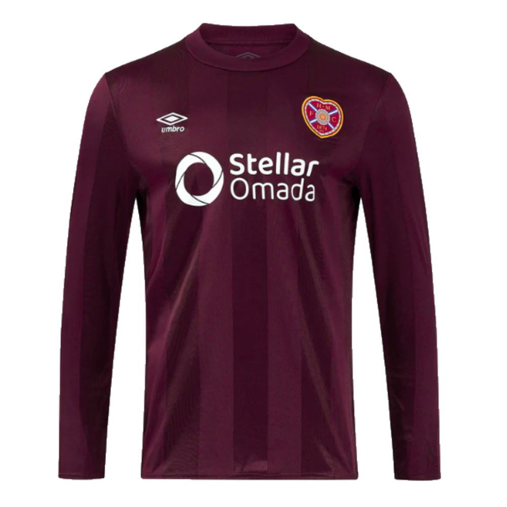 2024-2025 Hearts Long Sleeve Home Shirt (Your Name)