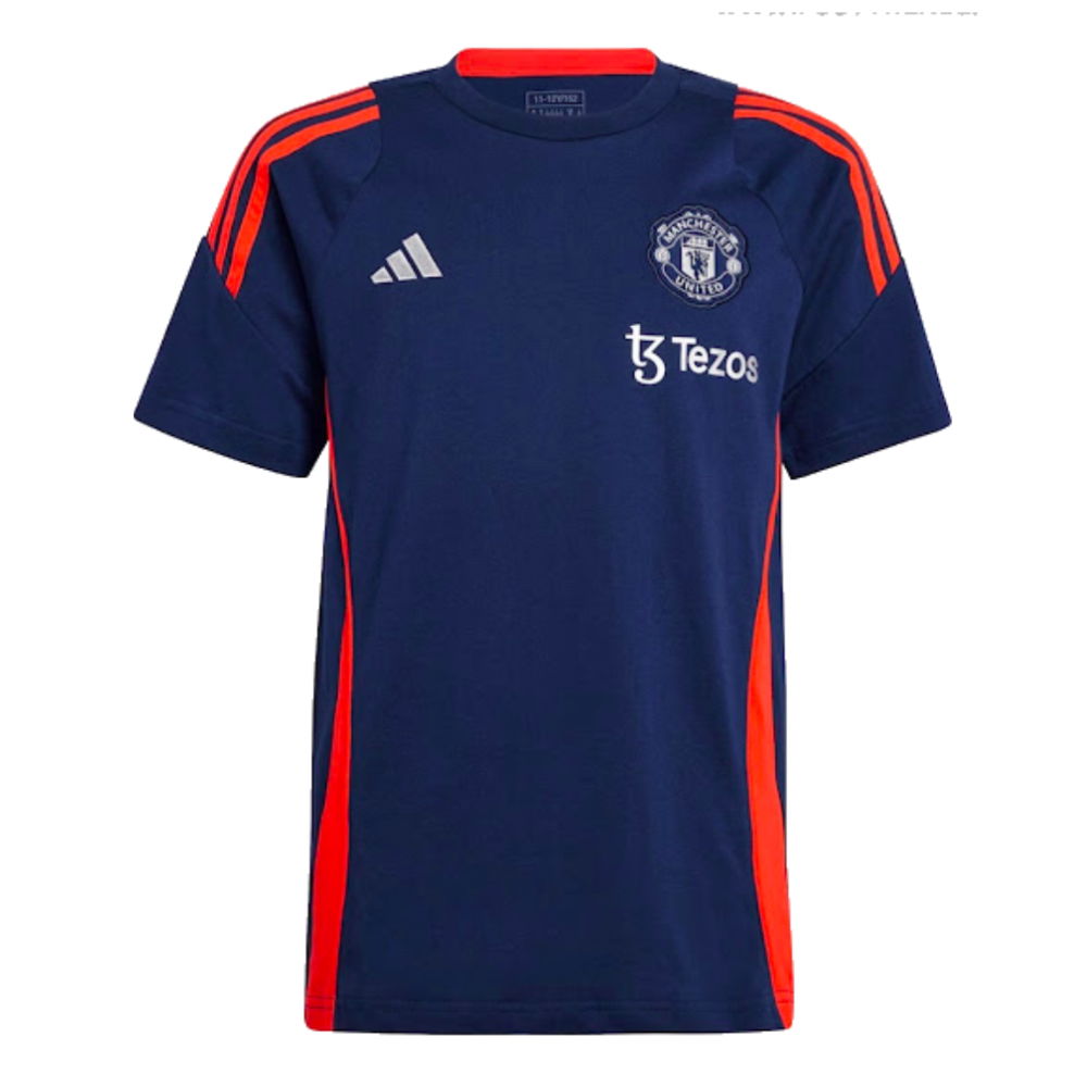 2024-2025 Man Utd Training Tee (Night Indigo) - Kids (Your Name)