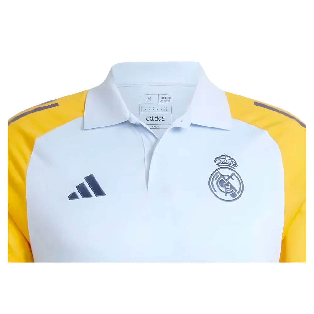 2024-2025 Real Madrid Polo Shirt (Glow Blue)