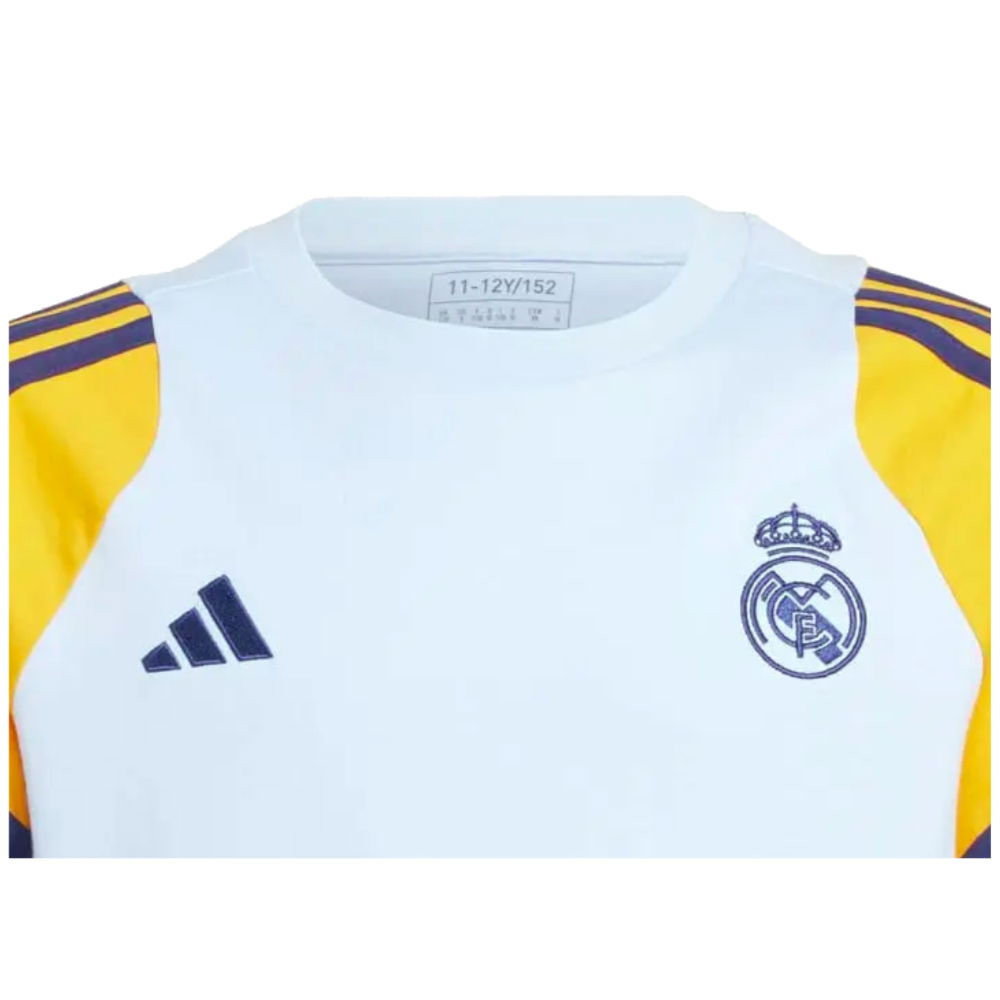 2024-2025 Real Madrid Training Tee (Glow Blue) - Kids (Arda Guler 15)