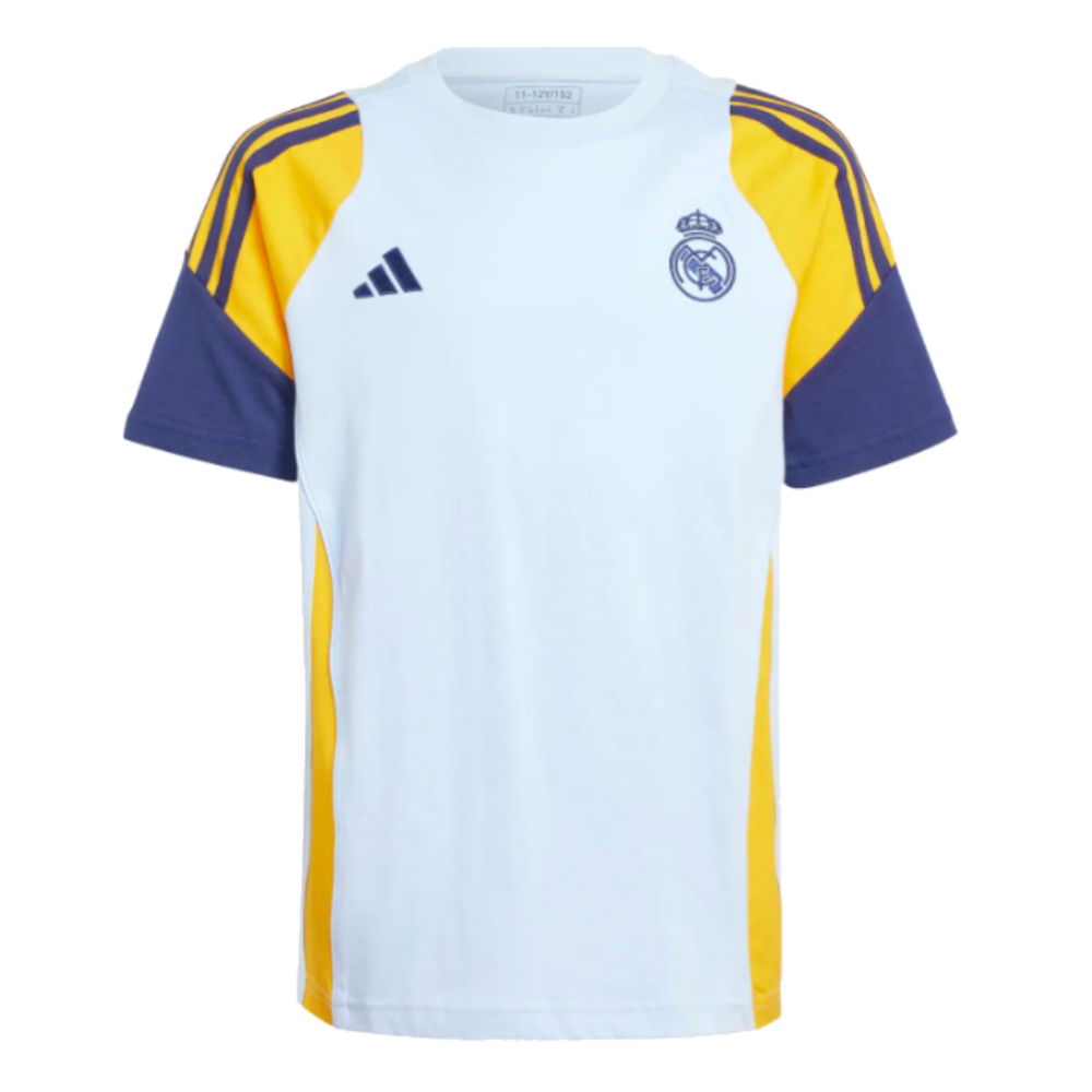 2024-2025 Real Madrid Training Tee (Glow Blue) - Kids (Arda Guler 15)