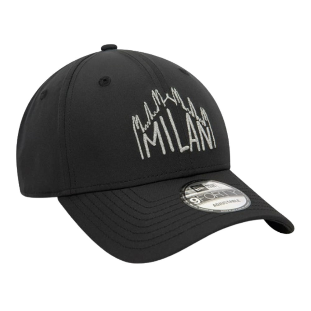 AC Milan Reflective 9Forty Cap (Black)