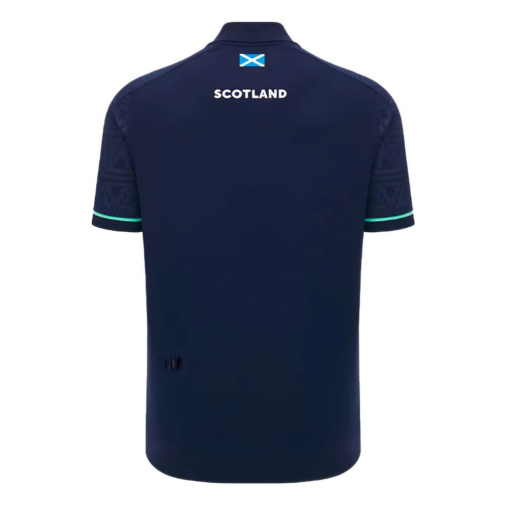 2024-2025 Scotland Rugby RGB Fit Travel Poly Polo Shirt (Navy)