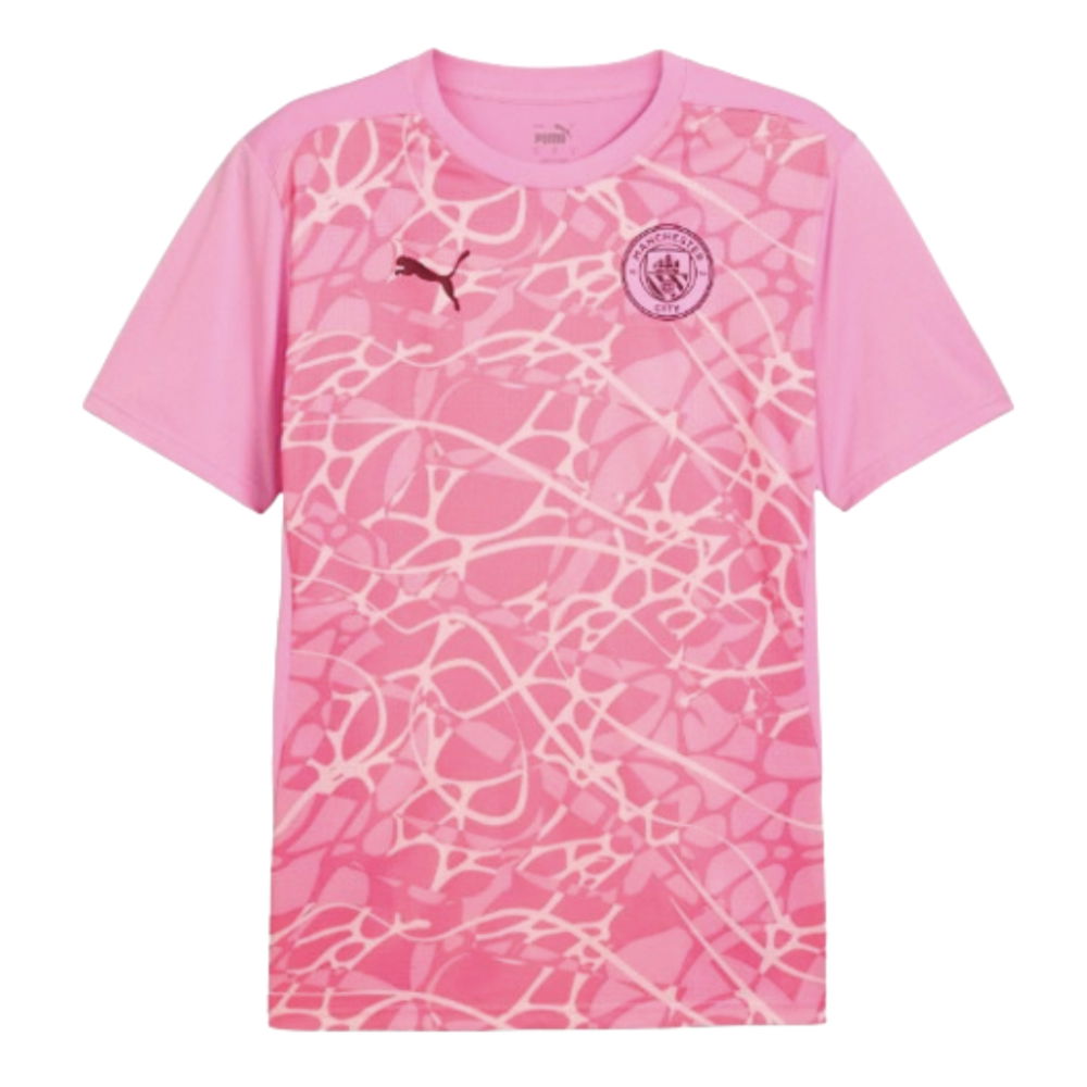 2024-2025 Man City Pre-Match Shirt (Pink) (Fowler 8)