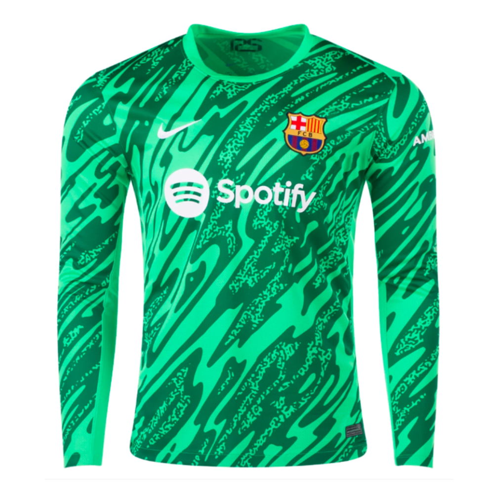 2024-2025 Barcelona Home Goalkeeper Shirt (Green) (Ter Stegen 1)