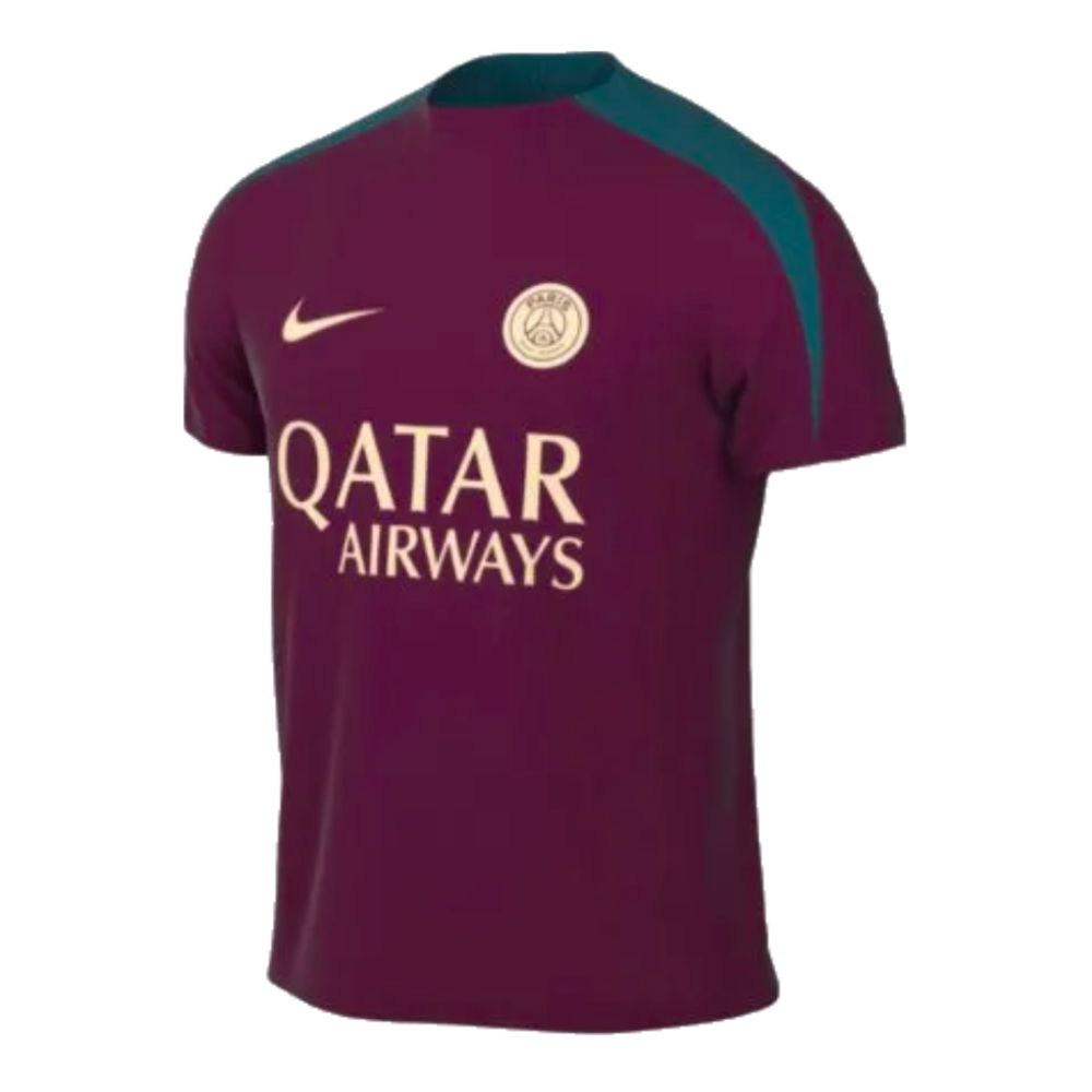 2024-2025 PSG Strike Dri-Fit Training Shirt (Bordeaux) - Kids (D.Doue 14)